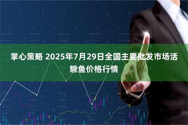 掌心策略 2025年7月29日全国主要批发市场活鳜鱼价格行情