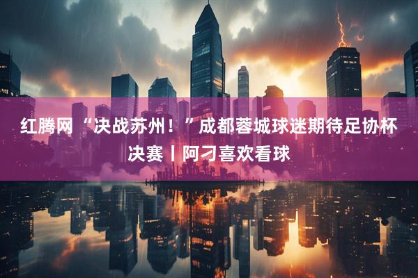 红腾网 “决战苏州！”成都蓉城球迷期待足协杯决赛丨阿刁喜欢看球