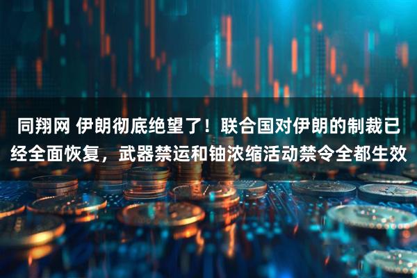 同翔网 伊朗彻底绝望了！联合国对伊朗的制裁已经全面恢复，武器禁运和铀浓缩活动禁令全都生效